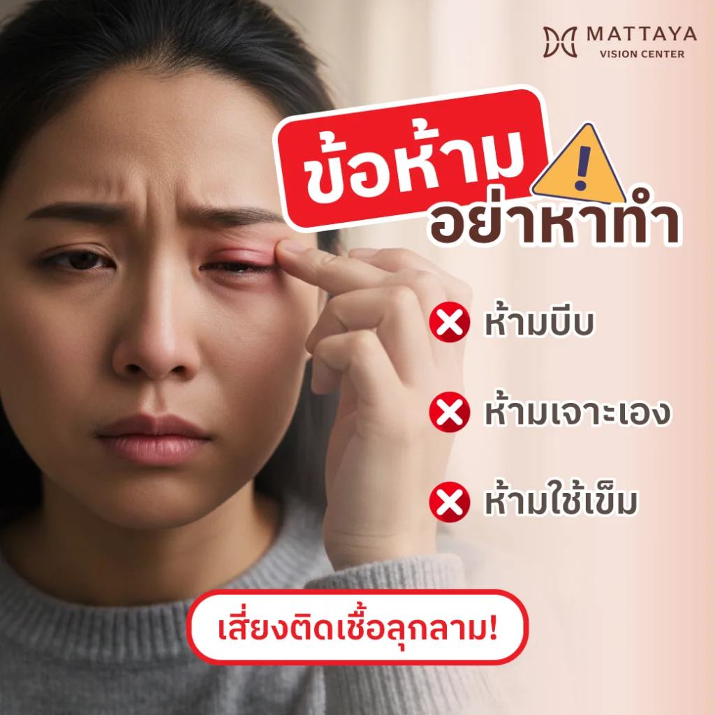 ข้อห้ามร้ายแรง: สิ่งที่ไม่ควรทำถ้าอยากหายเร็ว
